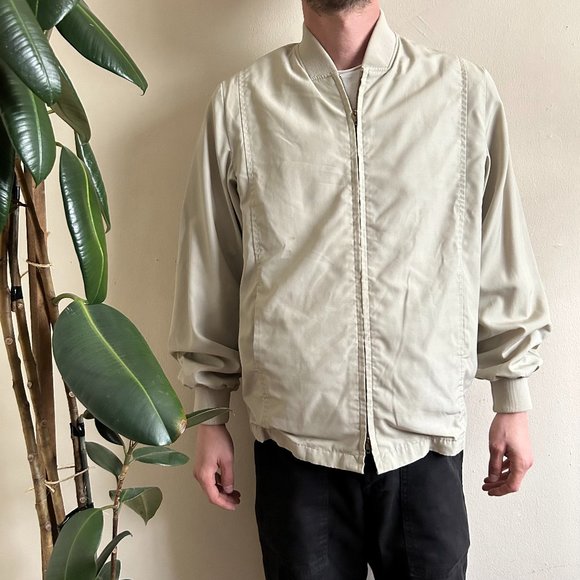 70's Beige Harrington Jacket - Picture 1 of 13